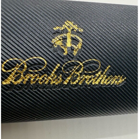 BROOKS BROTHERS Hard Eyeglasses, Sunglasses Case & New Clean Cloth - Picture 3 of 7